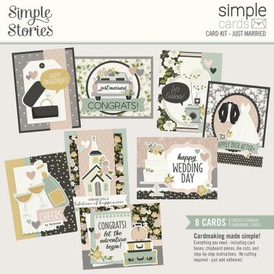 Simple Stories Happily Ever After Cards Kit - Just Married